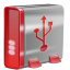 Red USB Icon 64x64 png